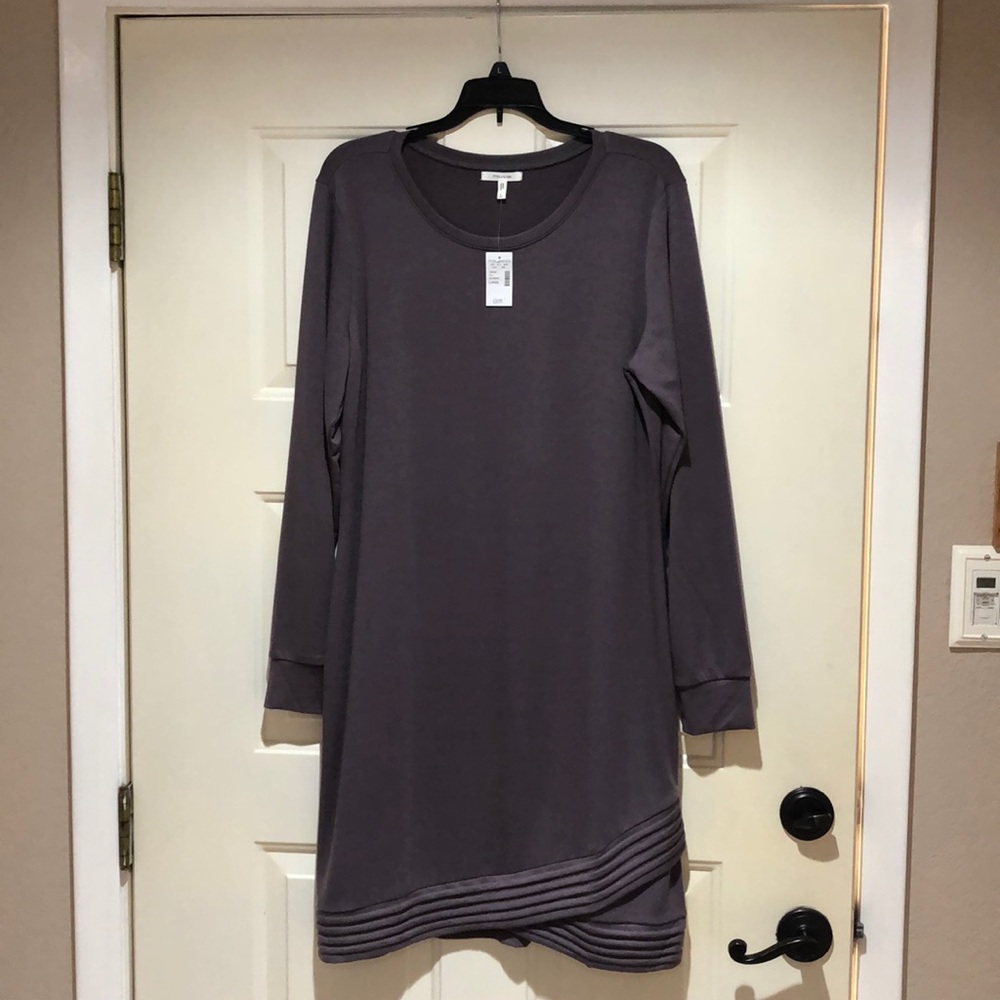 Purple long sleeve dress